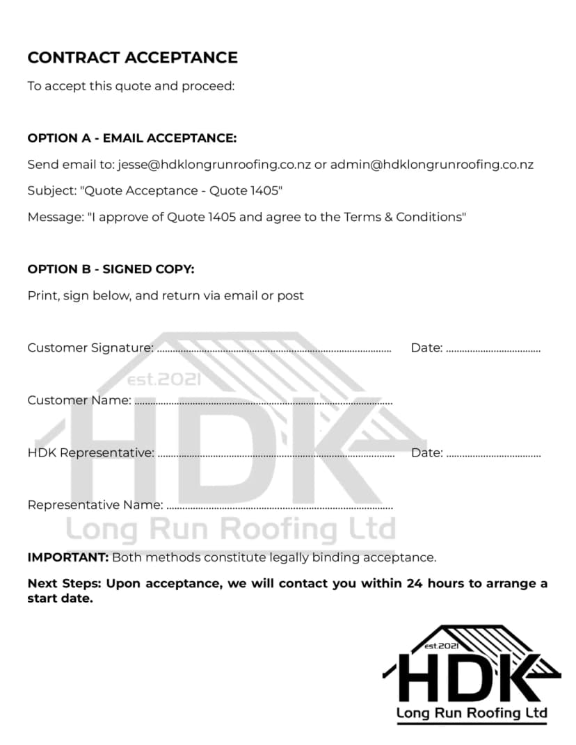 Roofing proposal page 3