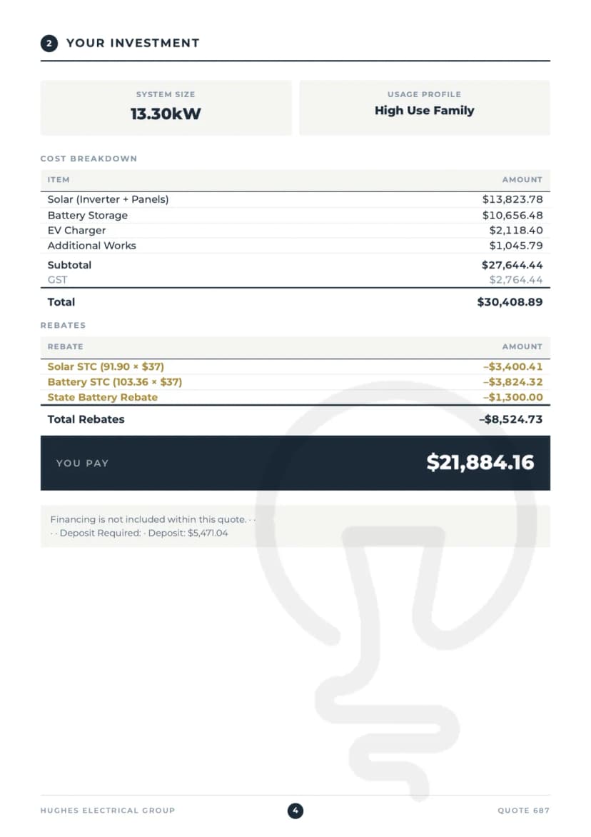 Solar proposal page 4